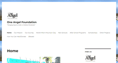 Desktop Screenshot of oneangelfoundation.org